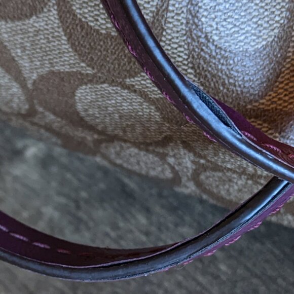 Coach Signature Cora Peyton Dome Satchel Bag Crossbody - Picture 2 of 11